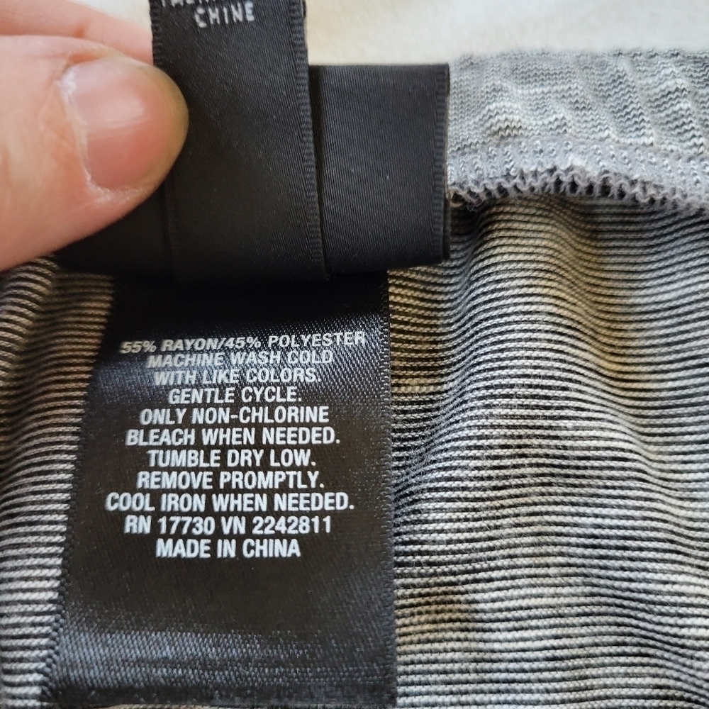 Mossimo heathered grey faux wrap maxi skirt S - Picture 3 of 6
